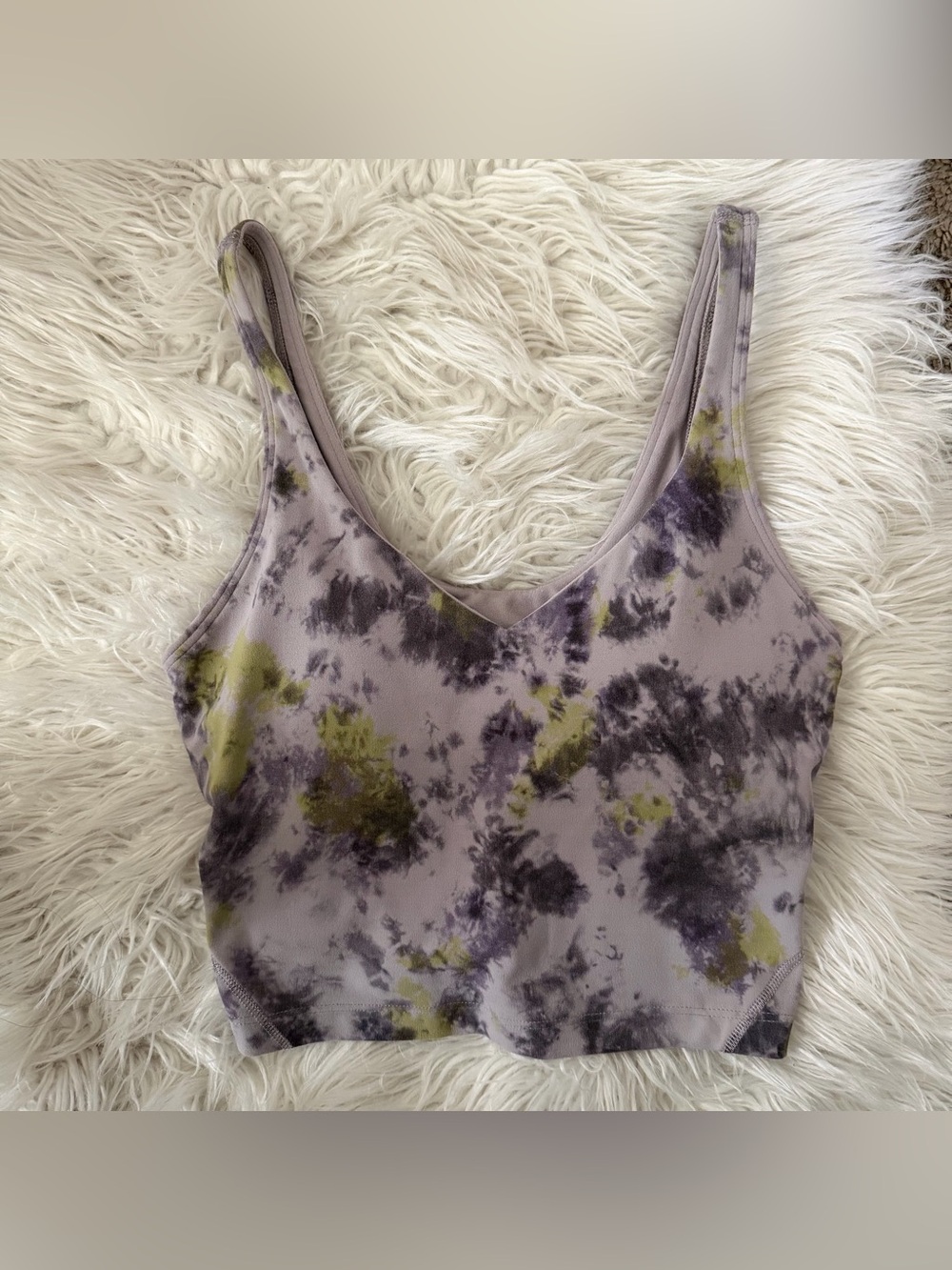 lululemon athletica Align Tank Top Radial Tie Dye Mauve Grey Multi